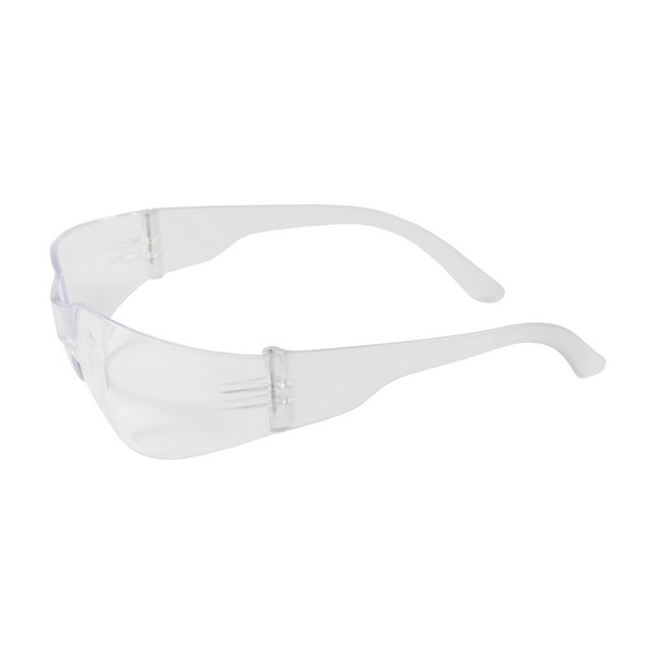 Protective Glasses, Lightweight, Series: Zenon Z12™, Unisex, Universal, Anti-Scratch Lens Coating, Clear Lens, Rimless Frame, Clear Frame, Polycarbonate Frame, Polycarbonate Lens, 99.9% UV Protection, Flexible Temple