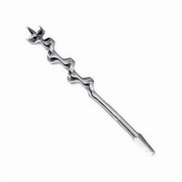 Solid Center Auger Bit, Hand Brace, Series: 62T, Drill Style: Auger, 13/16 in Diameter, 8-5/8 in Overall Length, Spiral Flute, 4-5/8 in Flute Length, Taper Square Shank
