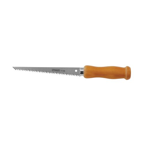 Jab Saw, 6 in Blade Length, Steel Blade, 8, Precision/Sharpened Teeth, 11 in Overall Length, Steel Cutting Edge, Hardwood Handle, Plasterboard, Metal and Wood Material Application