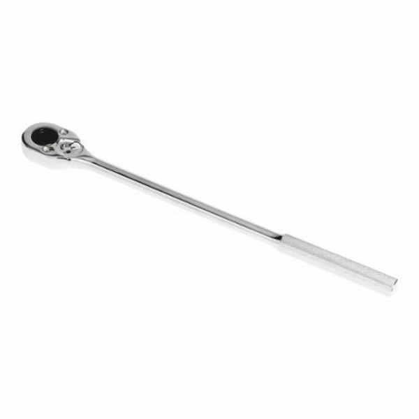 Hand Ratchet, Female Drive Non-Insulated, Measurement System: Imperial, 3/4 in Drive, 20 in Overall Length, Pear Head Shape, 15˚ Minimum Arc Swing, 24 Geared Teeth, Knurled Slip Resistant Grip Handle, Specifications Met: ASME B107.500, Yes Reversible