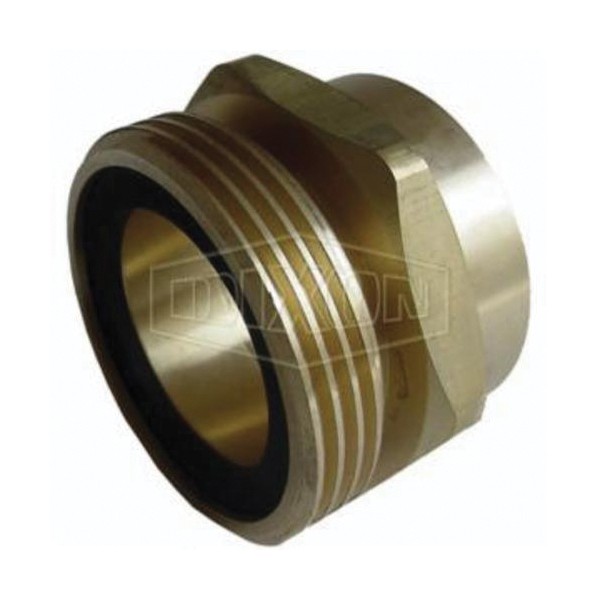 Adapter, Fitting/Connector Type: Adapter, 2 x 3-1/4 Inch Nominal, Male x FNPT, Brass, Domestic