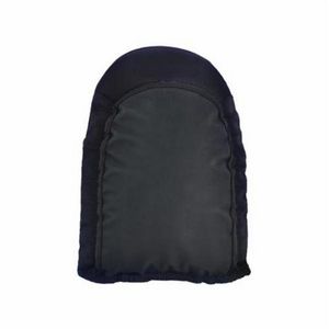 Knee Pad, Series: 350, Universal, 420D Nylon/Hypalon Rubber Pad, Hook and Loop Closure, Neoprene Strap, Black