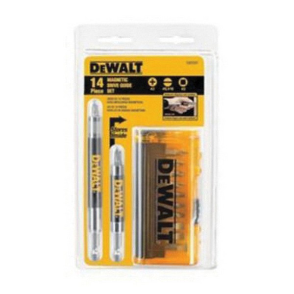 Drive Guide Set, Magnetic, 14 Piece, For Use With: Drills and Driver, 1/4 in Hex Shank, Low Carbon Steel
