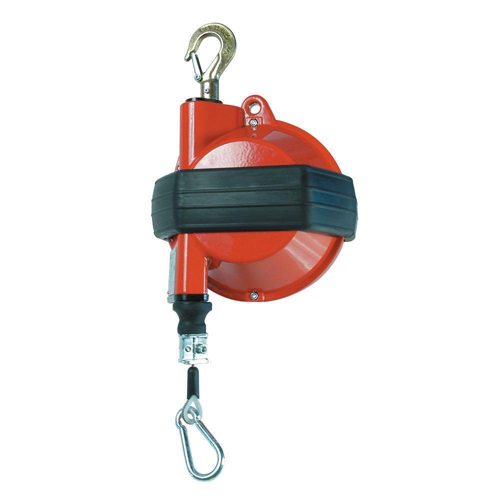 Spring Balancer, Intermediate-Duty, Series: BIDS, 15.4 to 22 lb Load, 6.5 ft Cable Length, 5.5 lb Reel Weight, Stainless Steel Cable, Aluminum Alloy Housing Material