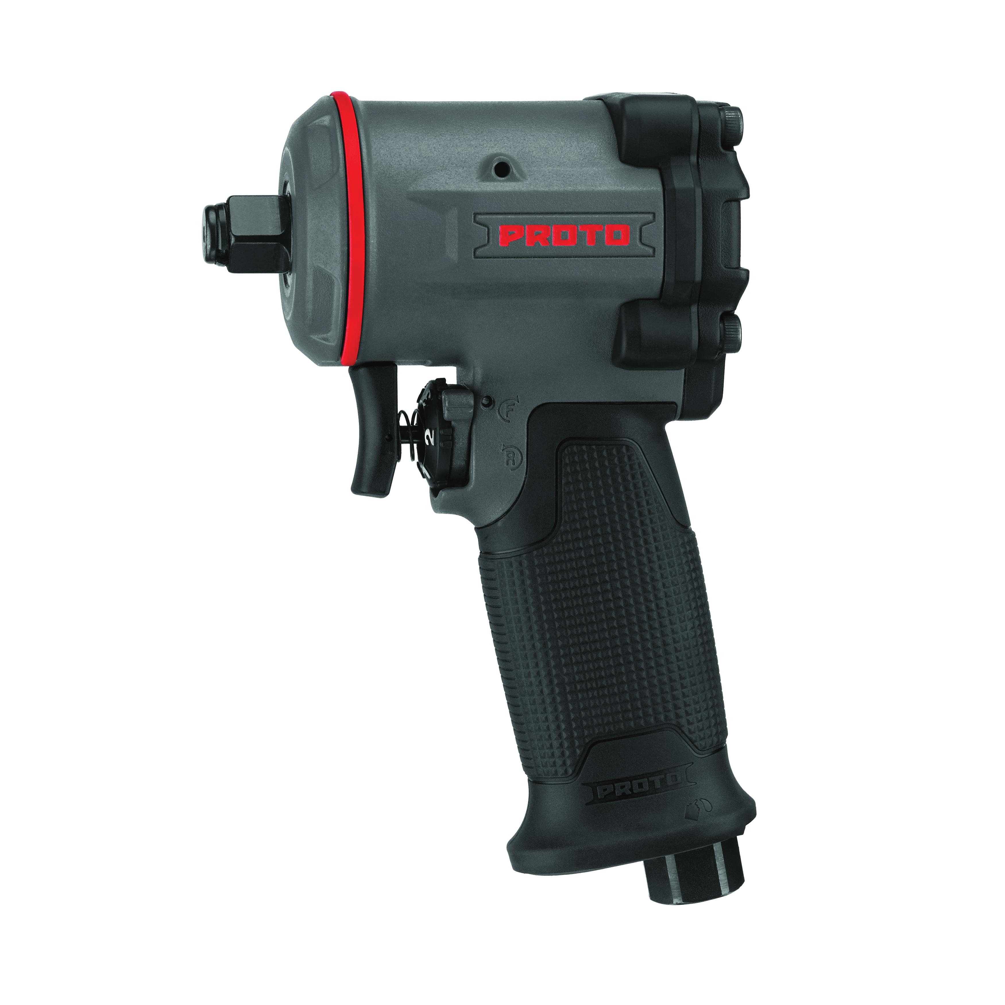 Wrench, Mini Impact, Tool/Kit: Tool, 1/2 in Drive, 1500 bpm Forward Blows per Minute, 635 in-lb Torque, 1500 RPM Speed, 4.5 cfm Air Flow, 4-13/32 in Overall Length