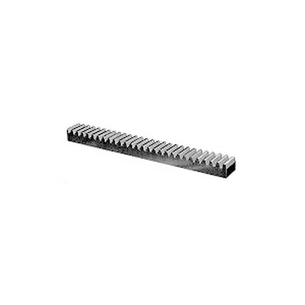 Gear Rack, 3/16 Inch Face Width, 32 Diametral Pitch, 0.156 Inch Pitch Line to Back, 6 ft Overall Length, 3/16 Inch Overall Thickness, 14.5° Pressure Angle, Steel