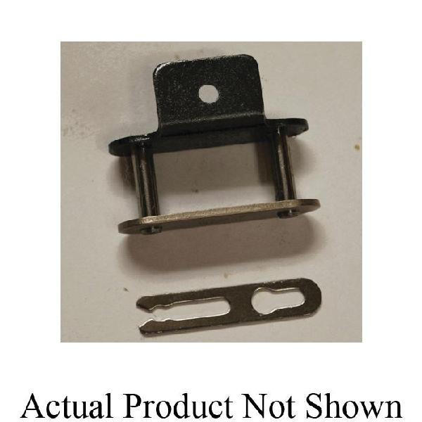 Connecting Link, Double Pitch Standard, C2060H Chain, 1-1/2 in Pitch, 1.224 in Overall Width, 0.235 in Pin Dia, 0.677 in H Link Plate, 0.126 in THK Link Plate, Carbon Steel
