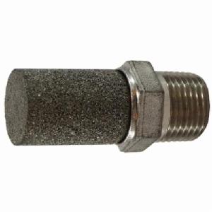 Muffler, 1/4 Inch Size, 300 psi Pressure, 35 to 392 °F, 303 Stainless Steel Body/316 Stainless Steel Element