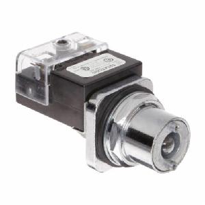 Illuminated Selector Switch, Class 52 Heavy Duty, Maintained ContMode, Short Lever Operator, 3 Positions, Left Center-Right Throw, Cam Code: C, Incandescent Lamp, NEMA 12/13 Enclosure, Metal, Polished Chrome, Environmental Conditions: -35 to 70 °C Te