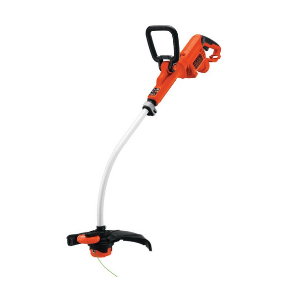 Electric String Trimmer/Edger, Single Line, Series: Groom N' Edge™, 14 Inch Cutting Width, Curved Shaft, 0.08 Inch Diameter Line, Automatic Line Advance, 120 VAC, 7.5 A, Plastic Housing Material, Pivoting Handle, Aluminum Handle