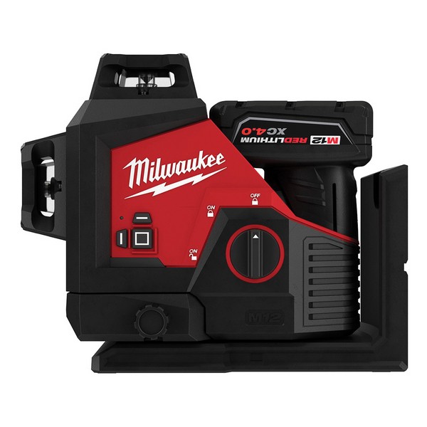 3-Plane Laser, 360 deg Automatic Cordless Self Leveling, Bare Tool/Kit: Kit, Series: M12™, +/- 1/8 in at 33 ft Accuracy, 125 ft Measuring, +/- 4 deg Auto Leveling, Green Beam, Laser Class: Class FDA llA, ll/IEC 2, 2M, 14 to 104 °F, 12 V, 4.0 XC Batte