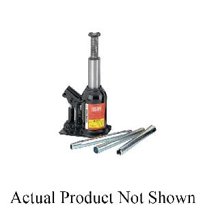 Bottle Jack, Low Profile, 12 ton Load, 6-3/4 in Minimum Height, 13-1/2 in Maximum Height, 3-3/4 in Piston Stroke, 3 in Screw Length, 6-1/2 in Base Width, 4-3/16 in Base Length