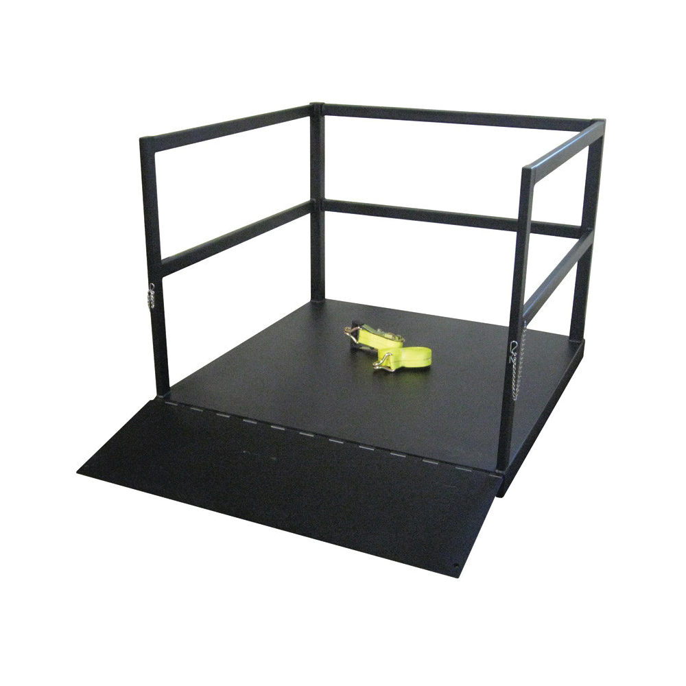 Gas Cylinder Forklift Pallet, End Loaded, 21 Cylinder, 6000 lb Load, 9 in Diameter Cylinder, 38 in Height, 48 in Width, 66 in Depth, Steel