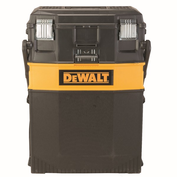 Multi-Level Work Station, Lid Strike, 22 in Width, 26-3/8 in Depth, 29 in Height, 4 Compartments, 90 lb Load, 22.5 gal Storage Space Capacity, Resin, Black