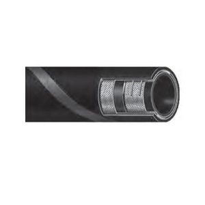 Marine Hose, Softwall Wet Exhaust, 7/8 in Nominal, 1.3 in OD, 400 ft Length, 200 psi Working, -20 to 180 deg F, Nitrile Synthetic Rubber Tube/Chemivic™ Synthetic Rubber Cover, Wrapped, Black, Import