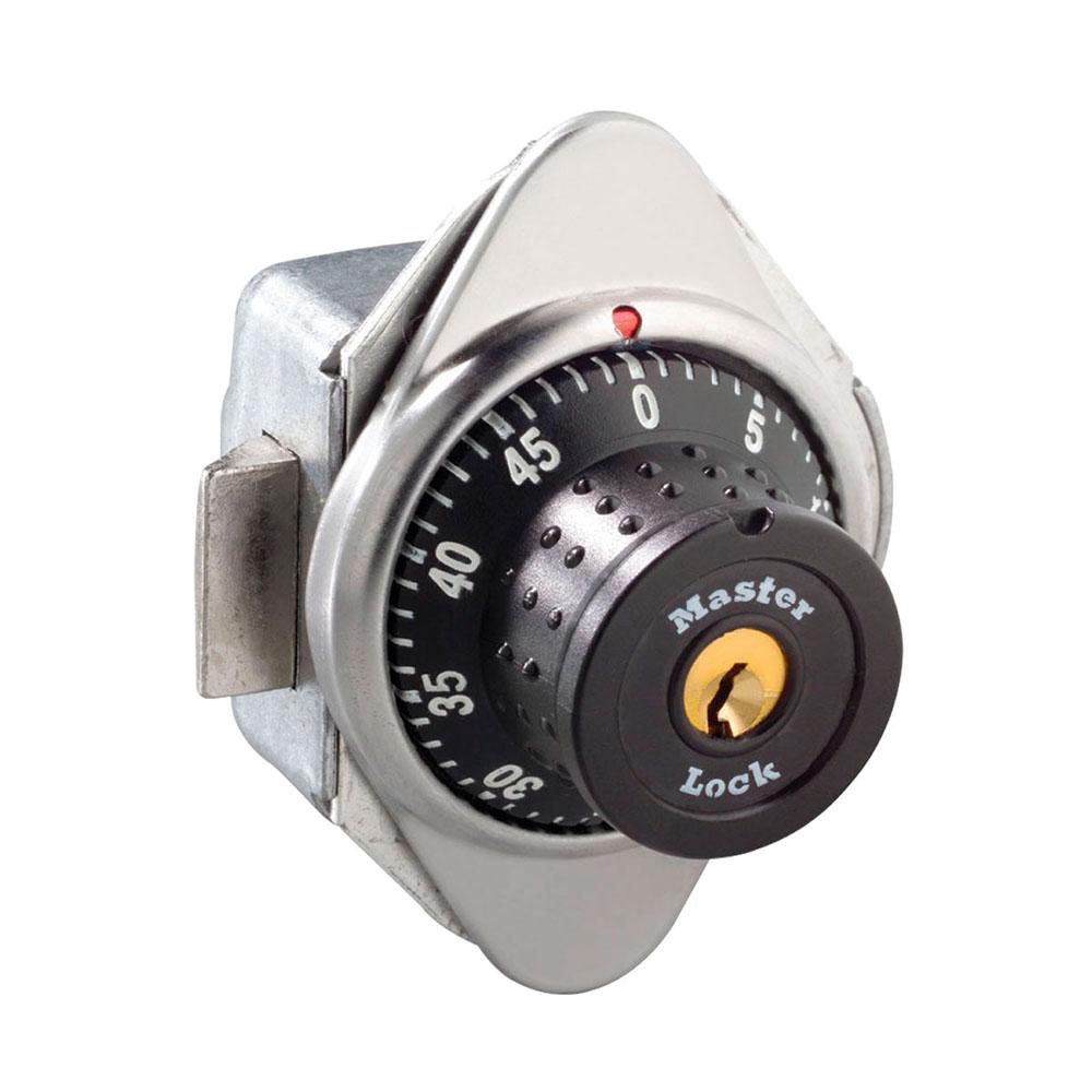 Locker Lock, Built In, Series: 1652, Hinged Door, Black Dial, 1-7/8 in Width, Metal, Control Key, Right Hand Locker Hinge