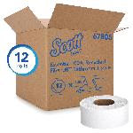 Jumbo Bath Tissue, 3-11/20 Inch Width, 1000 Foot Length, 2-Ply, 12/Rolls