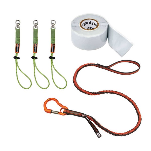 Tool Tethering Kit, Swiveling Design, Series: 3183, 12 Piece, For Use With: Tool Lanyards, Stainless Steel