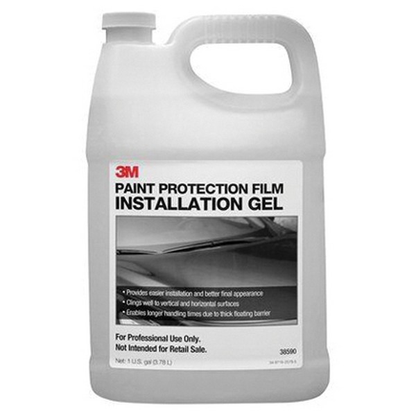 Paint Protection Film Installation Gel, 1 gal Container, Liquid Form, Clear, Slight Alchohol Odor/Scent, 7 to 8 pH, 0.829 Specific Gravity, 212 °F Boiling Point, Composition: Water, Isopropyl Alcohol, <lt/>=45 g/L VOC