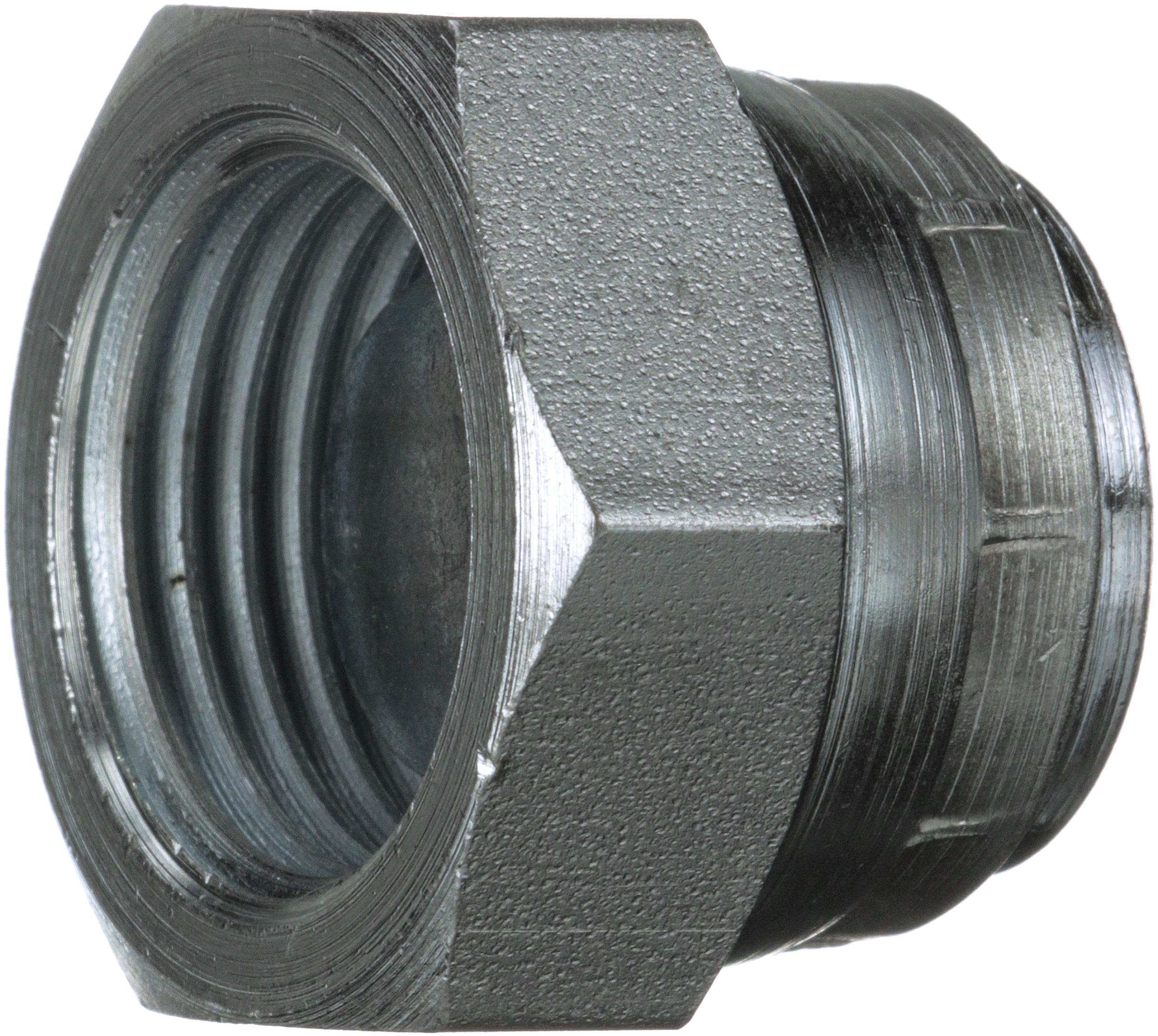 Hydraulic Adapter, SAE to SAE, 1-1/4-11 Nominal, Female End Style, 6000 psi Pressure, Steel, Import