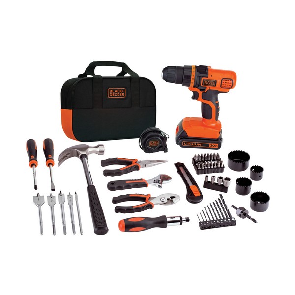 Cordless Combination Kit, Compact Lightweight, Tool/Kit: Kit, Drill/Driver, Impact Driver, Circular Saw, Random Orbit Sander and LED Work light, 20 V, Lithium-Ion, Specifications: 3/8 in Chuck, 650 RPM, 115 in-lb Torque, Mid-Handle Grip Handle, 68 Pi
