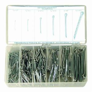 Cotter Pin Assortment, 600-Pieces, Low Carbon Steel, Plated