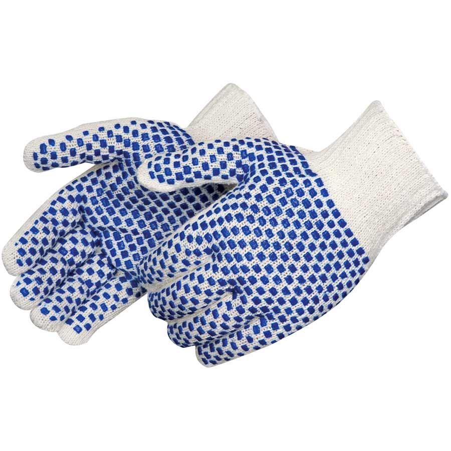 Glove, General Purpose, Series: P4717, 60% Cotton/40% Polyester, White, Seamless Style, Knit Wrist Cuff, Shirred Elastic Closure