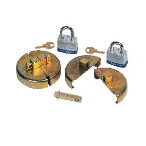 Drum Lock Set, For Use With: 55 gal Plastic Drums, Zinc, Brass