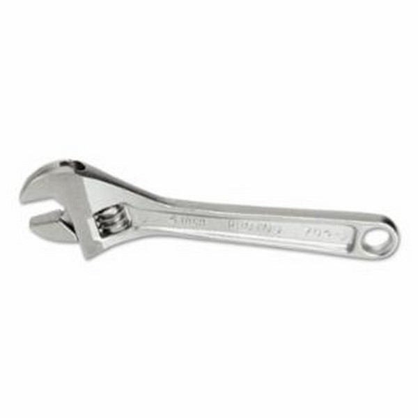 Adjustable Wrench, 15 Inch Length, 1-11/16 Maximum Jaw Opening, Satin Finish, Alloy Steel