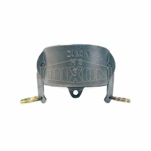 Cam and Groove Dust Cap, Type DC, Fitting/Connector Type: Cap, 4 Inch Nominal Size, Malleable Iron, Unplated, 3-17/32 Inch Height