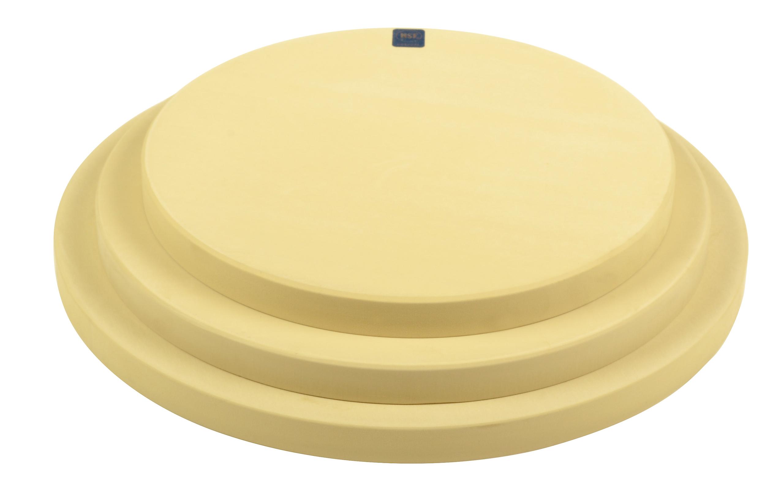 Cutting Board, Food Service, Series: T45, 10 in Width, 1 in Thickness, Natural Rubber, Buff