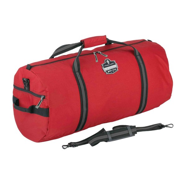 Duffel Bag, Large Standard Gear, Series: 5020, Red, 600D Nylon, 6860 cu-in Storage, 14 in Height, 14 in Width, 35 in D, Abrasion/Puncture and Water Resistance Properties, 2 Pockets, Heavy-Duty #8 Zipper Closure