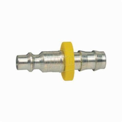 Quick Connect Plug, Air Chief Industrial, 3/8 Inch Nominal, Quick Disconnect Plug x Standard Hose Barb End Style, 2.21 Inch Length, 300 psi Pressure, -40 to 250 F, Steel, 0.75 Inch Outside Diameter, Domestic
