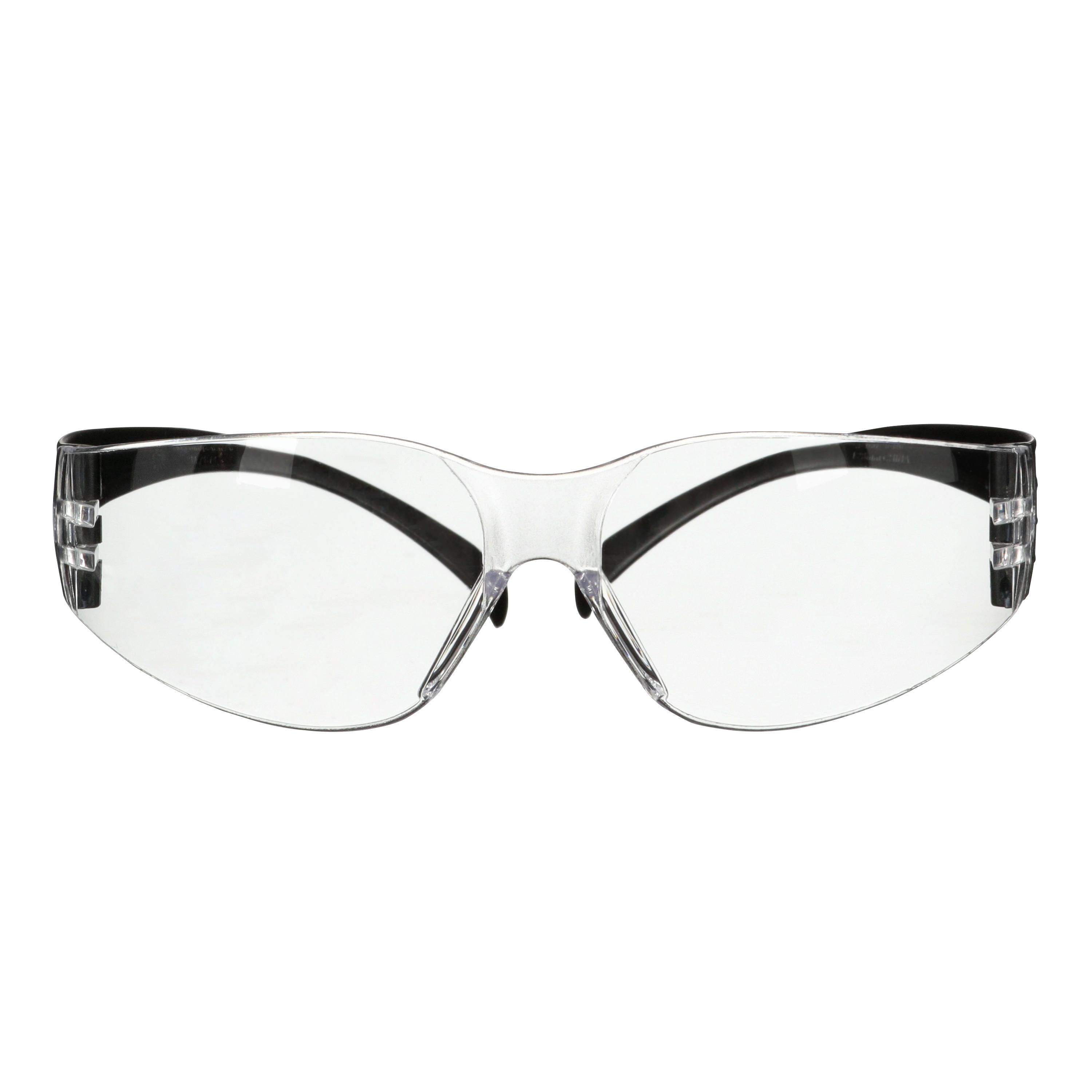 Safety Glasses, Economy Class, Series: SecureFit™ 100 Series, Anti-Fog/Anti-Scratch Lens Coating, Clear Lens, Frameless, Polycarbonate Frame, Yes % UV Protection, Pressure Diffusion Temple, Specifications Met: ANSI ISEA Z87.1 2020