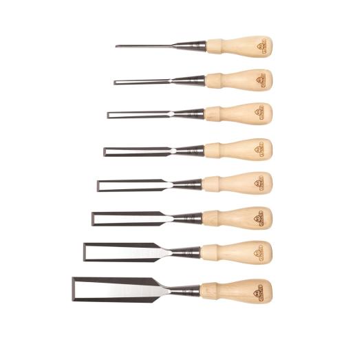 Chisel Set, Series: Classic 750, 1/8 to 1-1/4 in Chisel, 9 in Overall Length, 8 Chisels, 8 Piece, Socket Style, 16-781 1/8 x 9 in, 16-782 1/4 x 9 in, 16-784 3/8 x 9 in, 16-785 1/2 x 9 in, 16-786 5/8 x 9 in, 16-787 3/4 x 9 in, 16-788 1 x 9 in, 16-789