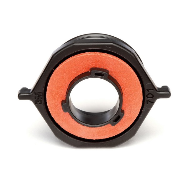 Cartridge/Filter Adapter, Replacement, For Use With: 3M™ 7800S Series Full Facepieces, 2000 Series Filters, 7093 Filter, 6000 Series Cartridges or Dual Airline Systems, Plastic, Black/Orange