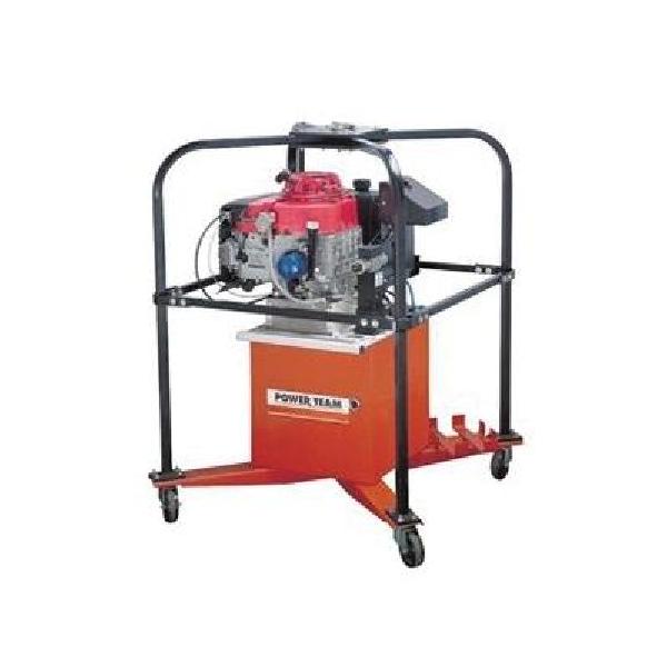 Gasoline Pump, Series: PG120, 1300 cu-in Reservoir, 10000 psi Maximum, Engine HP: 5.5 hp, 3600 rpm Engine, 130 cu-in/min Flow Rate, 3-Way Valve, 26-1/4 in Overall Length, 15-1/2 in Overall Width, 27-7/8 in Overall Height