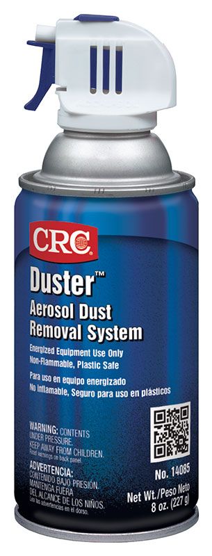 Dust Removal System, Non-Flammable, Series: Duster™, 12 oz., Aerosol Can, 8 Oz Net Weight, Liquefied Gas, Faint Ethereal, Clear, 1.21 Specific Gravity, 100% VOC, Composition: 1, 1, 1, 2-Tetrafluoroethane HFC-134A