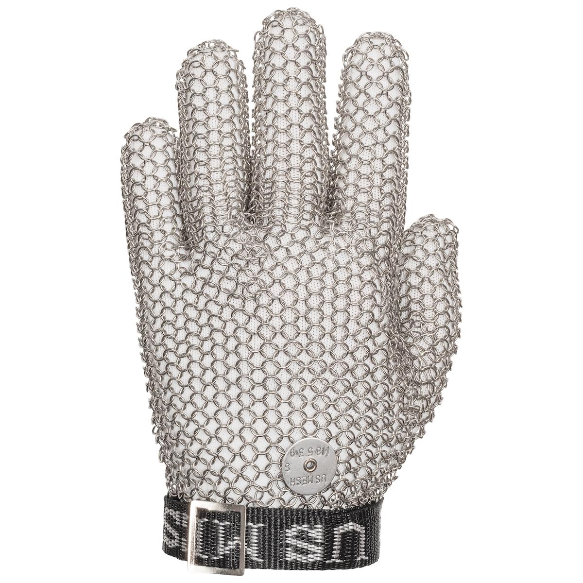 Glove, Mesh, Series: USM-1190, L Size, Stainless Steel, Silver, Resists: Cut Resistant