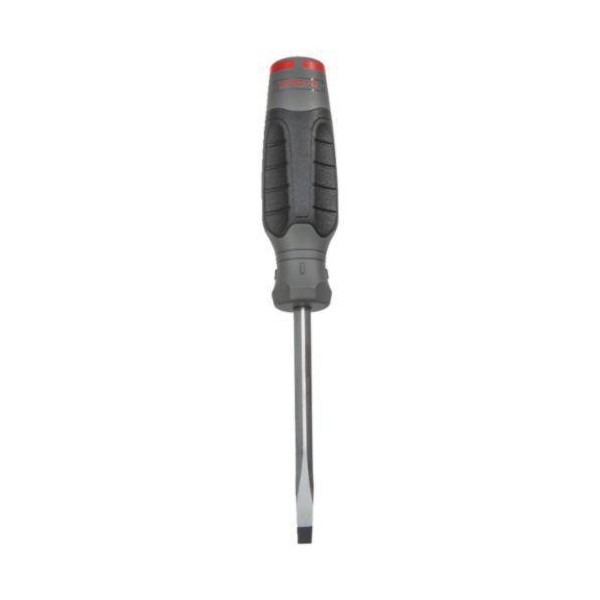 Screwdriver, Measurement System: Imperial, Cabinet/Slotted Point, 1/4 in Point, 14-1/2 in Overall Length, Round Shank, 10 in Shank Length, Alloy Steel Shank, 0.037 in Blade Thickness, Specifications Met: ASME B107.15, Insulated: No, No ESD-Safe, Ergo