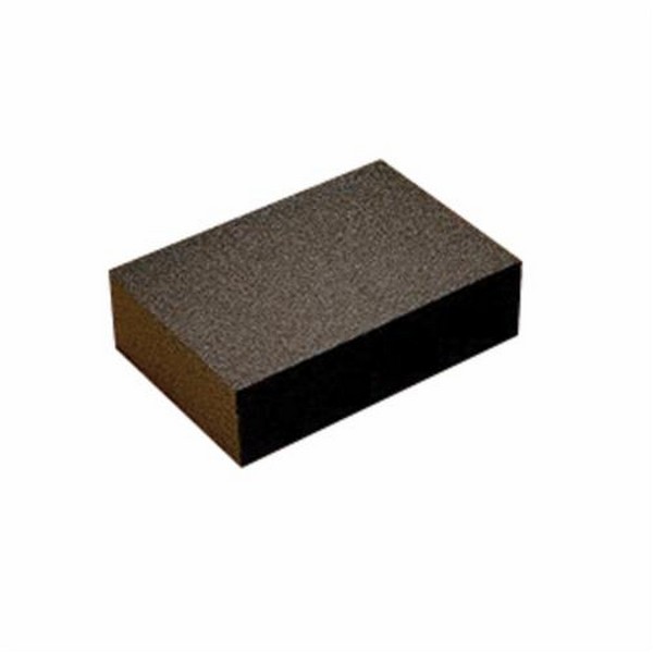 Sanding Sponge, 4-3/4 Inch Overall Length, 3-3/4 Inch Overall Width, 1/2 Inch Overall Thickness, Medium Grade, Aluminum Oxide Abrasive, 2 Number of Abrasive Sides, Gray