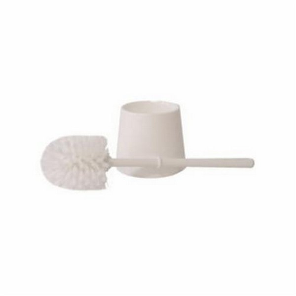 Bowl Brush Set, 3-1/2 x 3-3/4 in Brush, 14-1/2 in OAL, Plastic Bristle and Handle, White