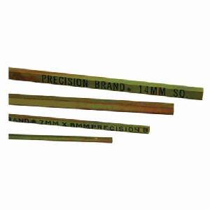 Keystock Assortment, Square, 32 Piece, 12 in L, Steel, Gold Dichromate Plated