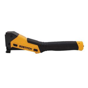 Hammer Tacker, Heavy Duty, Narrow Crown Staple, 3/8 Inch, 27/64 Inch Crown Width, 1/2 to 5/16 Inch Leg Length, 1250 Staples, 13-1/2 Inch Overall Length, Type of Power: Manual, Aluminum, Black/Yellow
