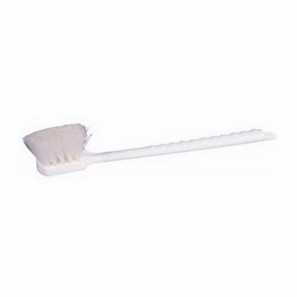 Utility Scrub Brush, Maintenance, Plastic Block, 2 in Trim Length, Nylon Trim, White Trim Color, Long, Plastic Handle, 20 in Overall Length