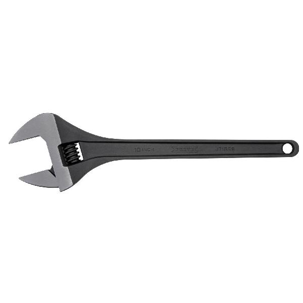 Wrench, Non-Insulated Standard, Adjustable Wrench, 2-1/16 in Wrench Opening, 18-7/32 in Overall Length, 2-15/32 in Jaw Width, Alloy Steel Jaw, Ergonomic/Plain Grip Handle, Alloy Steel Body, Tether Ready: Yes, Specifications Met: ASME B107.119, Measur