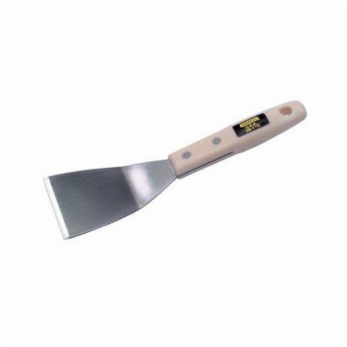 Scraper Knife, Burn-Off Heavy Duty, Stiff Bent Blade, Steel Blade, 4-3/8 in Blade Length, 3 in Blade Width, 4-7/8 in Handle Length, Hardwood Handle