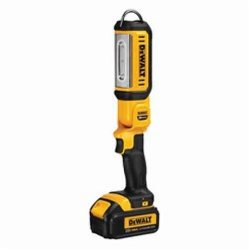 Cordless Area Light, Hand Held Rechargeable, Bare Tool/Kit: Tool, LED Lamp, 13-3/8 in Length, 1000 Lumens, Polycarbonate Glass Lens, 20 VDC, Lithium-Ion Battery, Plastic Housing Material, Tact Switch Control