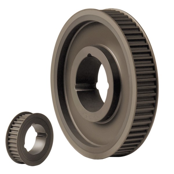 Synchronous Sprocket, Taper-Lock® Bore, 3.346 in OD, 3.409 in Pitch Diameter, 34 Grooves, 8 mm Pitch, 36 mm Face Width, 1615 Bushing, For Use With: Synchrochain Carbon/Falcon Pd® Belts, Cast Iron/Steel