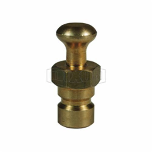Industrial Mold Interchange Dust Plug, Series: DQC CM, 1/2 Inch Nominal, Brass